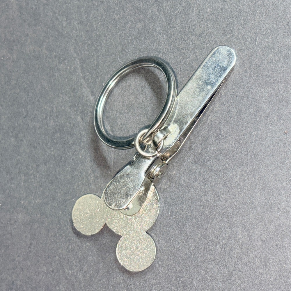 VTG Walt Disney World Mickey Mouse Key Chain Money Clip Rhinestone Purse Clip - Picture 5 of 10